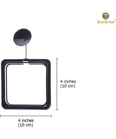 SunGrow Feeding Ring for Goldfish & Small Fish - Floating Food Square | Perfect for Flakes | 1 Piece - Buy Online on GoSupps.com