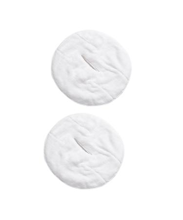 Healeved Lot de 2 Serviettes Compressives Chaudes Visage 30x30 Cm en Polaire Corail Blanc pour Femmes Soins du Visage Hydratants Usage Quotidien Beaut