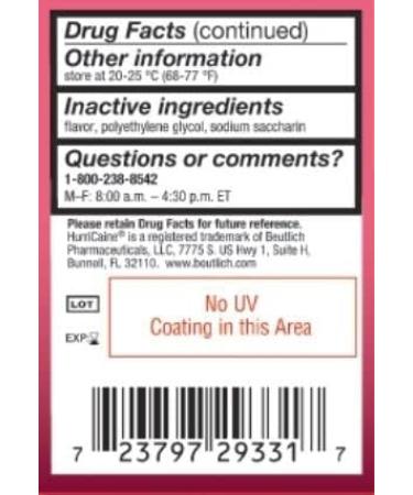 Beutlich Hurricaine Topical Anesthetic Gel - Watermelon 1oz | Fast Pain Relief - Buy Online on GoSupps.com