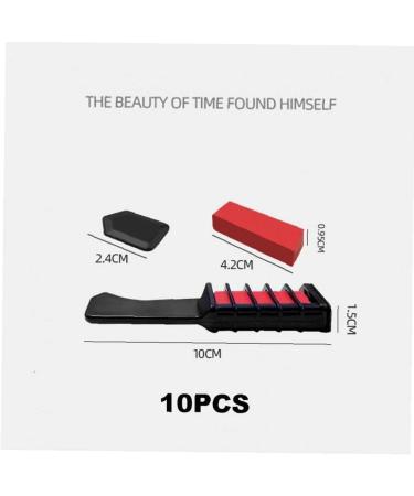Casiler 10 Color Hair Chalk Comb - Washable Temporary Hair Color for Kids & Girls | Vibrant Hair Chalk Set - Buy Online on GoSupps.com
