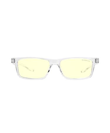 Gunnar gaming and computer glasses-Cruz-naval navy frame lens tinting: clearly (blocked 35% blue light and 100% UV light)-patented lens-reduces eye load and dryness Crystal 'lens: Amber (65% Blue Light Protection) medium (Age 8-12)