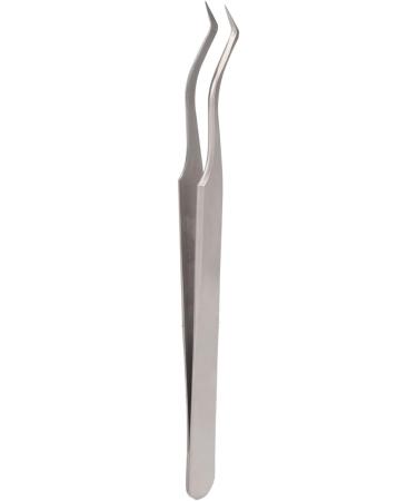 Eyelash Grafting Tweezer Professional High Precision Application Lash Extension Tweezer Stainless Steel Eyelash Tweezer for Manicure (Silver) (Upgrade Tweezer) - Buy Online on GoSupps.com