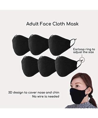 KaWaii Breathable Face Masks for Adults - Adjustable Reusable Washable Comfy - Earthy Bouquet - Pack of 6 - Buy Online on GoSupps.com