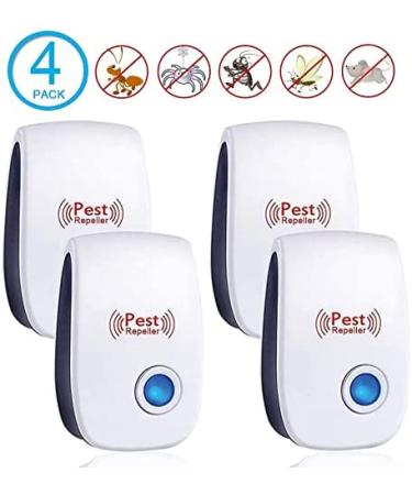 Fire Tracks Limited 4 Pack Ultrasonic Pest Repeller - Electronic Plug in Sonic Repellent for Pest Control in Home, Office, Warehouse, Hotel - Repels Insects, Roaches, Ants, Mice, Bugs, Rodents, Mosquitoes, and Spiders - Buy Online on GoSupps.com