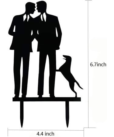 Same Sex Gay Wedding Cake Topper - Anniversary Decoration Cake Topper-Mr and Mr Wedding Cake Topper - Buy Online on GoSupps.com
