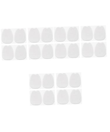 Healvian 12 Pairs Insole Forefoot Pad Felt Cloth Shoe Pads Shoes Accessories of Foot Inserts Shoe Insoles High Heel Pads Shoes Forefoot Insole Mat White Adhesive Non-Slip Half Size Pad