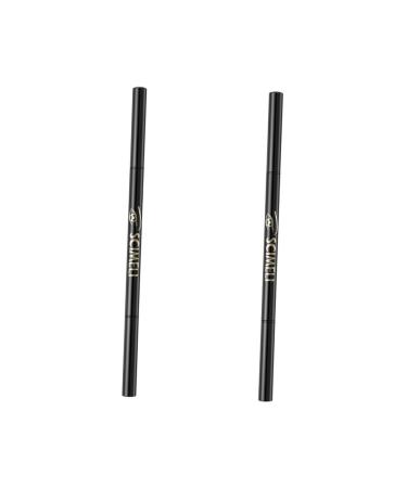 FOMIYES 2pcs 2 1 Eyebrow Makeup Tools Black Eyebrow Pencil Eyebrow Pencil Longlasting Dual-use Pencil Door