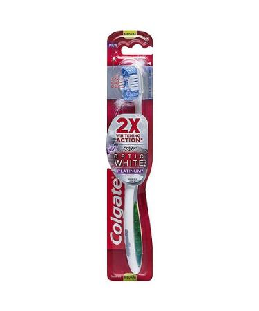 Colgate 360 Optic White Platinum Toothbrush Medium (10 Pack)