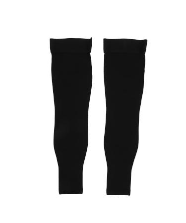 1 pair of calf compression stockings for men 23 32 mmHg compression full leg sleeves high footless compression stockings for the treatment of varicose veins (XL)