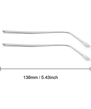 Qyajs Metal Replacement Glasses - Clear Legs Brackets Screws & 3-in-1 Screwdriver | International Shipping - Buy Online on GoSupps.com
