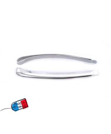 Premium Silver-Coloured Metal Hair Clips - Made in France | Set of 4 6 cm - Stylish & Durable - Buy Online on GoSupps.com