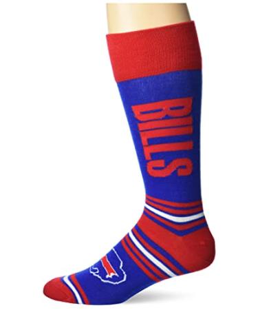 FBF NFL unisex-adult Go Team Dress Crew Sock Buffalo Bills One Size Team Color