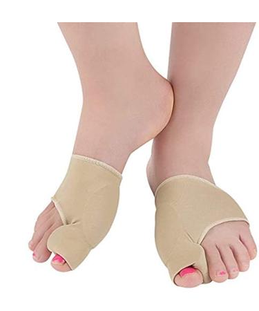JYtop 2019 New Toe Separator Set Foot Cover Corrector Orthotics Aligner Pedicure Straightener 1 Pair (Skin S 36-38)