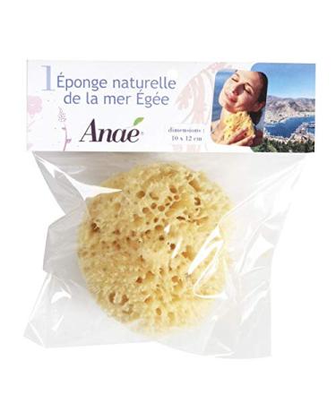 Ana - natural sponge made of Aegean honeycomb pattern robust and durable 100 % natural and biological - hypoallergenic - for babies and adults - medium size 10 to 12 cm