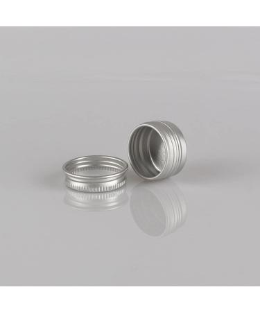 Zeoabsy 10-Pack 5ml Round Silver Aluminum Tins with Screw Lid - Perfect for Cosmetics Candles Ointments | Includes 5 Spatulas & 1 Label - Buy Online on GoSupps.com