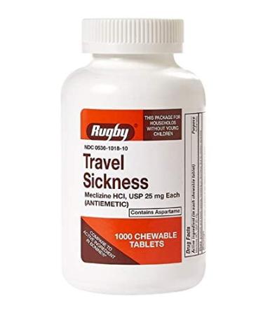 Travel Sickness 25mg 1000 Chewable Tablets