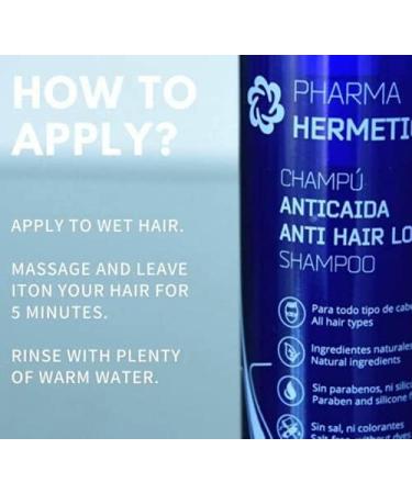 Pharma Hermetic PROFESSIONAL Anti Hair Loss Shampoo 200ml - Natural Hair Growth Treatment with Biotin and Caffeine - For Men and Women - Buy Online on GoSupps.com