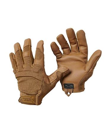 5.11 High Abrasion Tac Glove Men's Military Full Finger High Abrasion Tactical Gloves, Kangaroo, XX-Large, Style 59371