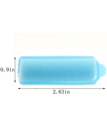 SUMAJU 12pcs Soft Sponge Hair Rollers Foam Styling Curlers - DIY Curling Tool Blue - Buy Online on GoSupps.com