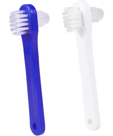 Frcolor Double Head Toothbrush Set - 4 Pack for Prosthesis & Artificial Teeth Cleaning | Dual-Sided Brush for Optimal Oral Care - Buy Online on GoSupps.com