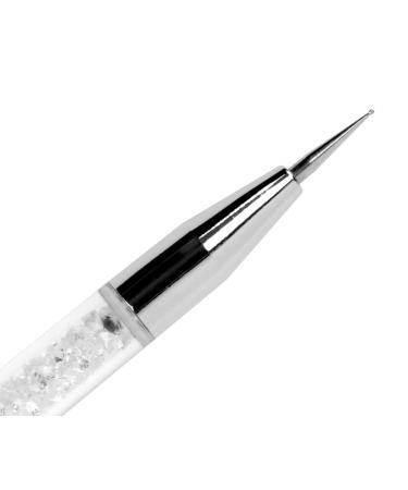 Emmi Nail 2in1 Diamond Dotting Tool - White Dotting Tool for Nail Art & French Lines | Perfect for Detailed Designs & Road Stones - Buy Online on GoSupps.com