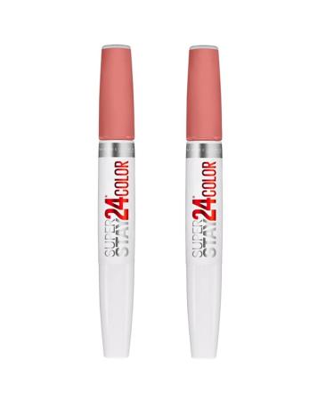 Maybelline New York SuperStay 24 Color 2-Step Liquid Lipstick Loaded Latte #235 - Pack of 2 - Buy Online on GoSupps.com