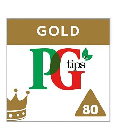 PG tips PG Tips Pack of 80 Pyramid-Shaped Tea Bags Gold