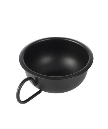 Beaupretty 2-Pack Metal Shaving Shells - Durable Wet Shave Foam & Soap Bowls Black Hair Removal Cups for Men 9.2x9.2cm - Buy Online on GoSupps.com