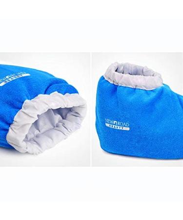 New Road Beauty Paraffin Wax Bath Glove & Bootie Set - Blue | Heat Therapy Insulated Terry Cloth for Paraffin Wax Treatment - Buy Online on GoSupps.com