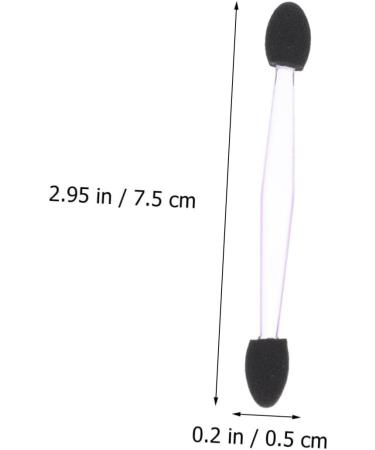 PLAFOPE 100pcs Eye Shadow Stick Eyeshadow Sticks Eyeshadow Applicator Pads Makeup Eyeshadow Emulsion Black 7.5x0.5cm Black - Buy Online on GoSupps.com