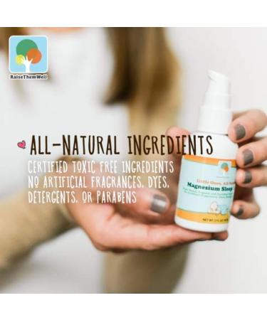 Raise Them Well All Natural Magnesium Sleep Serum for Kids + Free Magnesium Chart PDF | 2 fl oz - Buy Online on GoSupps.com