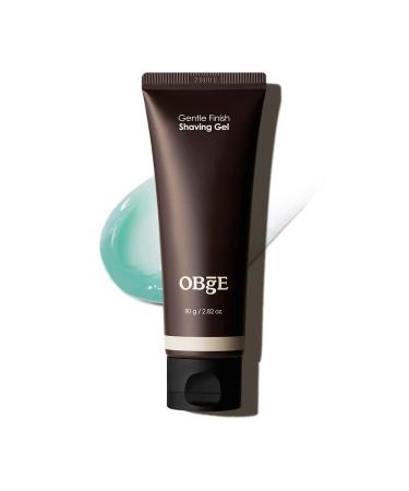 OBgE Gentle Finish Shaving Gel (2.8oz) - Hydrating Men's Shaving Gel for Sensitive Skin Non-Foaming Shaving Cream Alternative.. Aloe Vera Vitamin E Shea Butter.