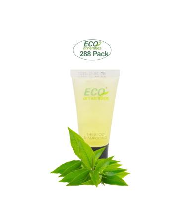 Bulk ECO Travel Size Shampoo - 288 Pack Mini Hotel Toiletries | Refreshing Green Tea Scent for AirBnB & Rentals - 0.75 fl oz - Buy Online on GoSupps.com