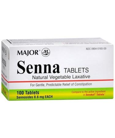 Senna Laxative 100 Tablets (Compare to Senokot Tablets)