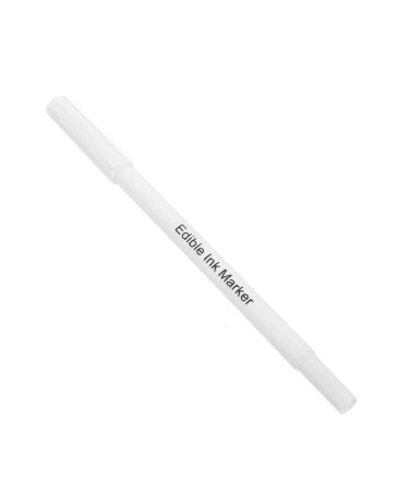 Cabilock 1pc Coloring Pen Kitchen Gadgets Edible Pens for Edible Marker Pen Macaroon Cookies White Plastic