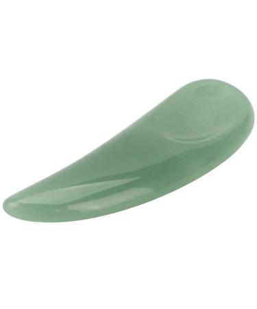 Curved Cosmetic Spatula - Mini Gua Sha Jadestone for Eye Cream & Makeup Application | International Shipping - Buy Online on GoSupps.com