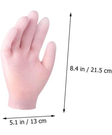 Housoutil 1pair Moisturizing Gloves High Heels for Women Moisturizing Repairing Gloves Oil Paper Face Dry Hand Gloves Girls Glove Cosmetic Nursing Supplies Pink Sebs Women's 21.5x13cm - Buy Online on GoSupps.com