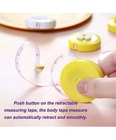 Agirlvct 10 PCS Mini Retractable Tape Measure - 60-Inch Soft Body Tailor Sewing Ruler for Kids & Teachers - Buy Online on GoSupps.com