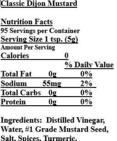 Morehouse Classic Dijon Mustard 17 oz - Premium Quality Condiment - Buy Online on GoSupps.com