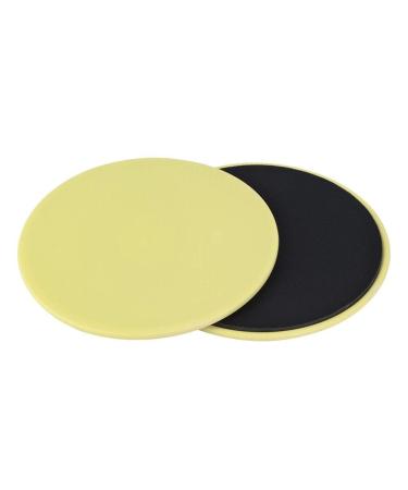 Agate Core Sliders 2PCs Practice slide Fitness Core Slider Sport full body training equipment for abdominal home exercises to strengthen fuselage buttocks and belly yellow