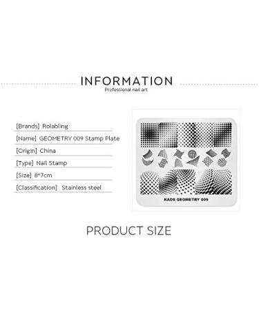 Fashion Geometry Dots Abstract Nail Stamp Plate | Multi-Pattern Nail Art Template - Buy Online on GoSupps.com
