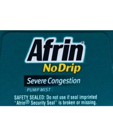 Afrin No Drip Severe 12 Hour Nasal Decongestant Pump Mist - 0.5 ounce 0.5 Fl Oz - Buy Online on GoSupps.com