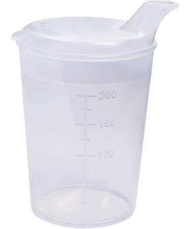 Medi-Inn 250ml Beak Cup Set - 5 Lower Parts & 10 Lids (12x10mm & 4x4mm) | Transparent | International Shipping - Buy Online on GoSupps.com