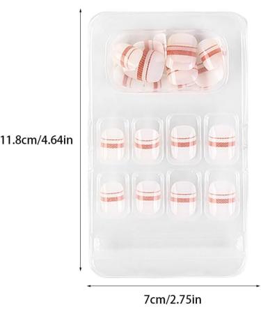 dijiusidy False Nail Fashionable Various Shapes Fingernail Full Coverage Strong Viscosity Adjustable Paster for Manicure Art 7 F741 7 1 count (Pack of 1) - Buy Online on GoSupps.com