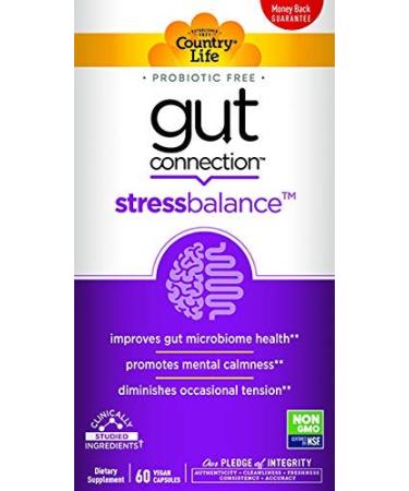 Country Life Gut Connection Stress Balance 60 Vegan Capsules - Buy Online on GoSupps.com
