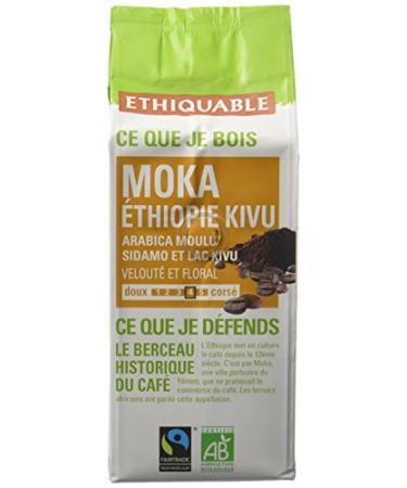 ETHIQUABLE Ethiquable Max Havelaar Organic and Fair Mocha Ground Coffee in 250 g - Pack of 4