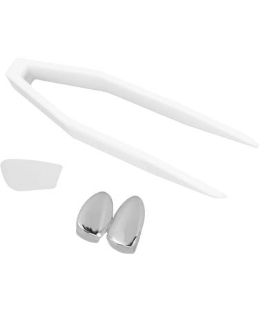 Fashionable Metal Teeth Decoration Hip Hop Tooth Decoration Plating Teeth Brace Jewelry for Halloween Party Silver - Buy Online on GoSupps.com