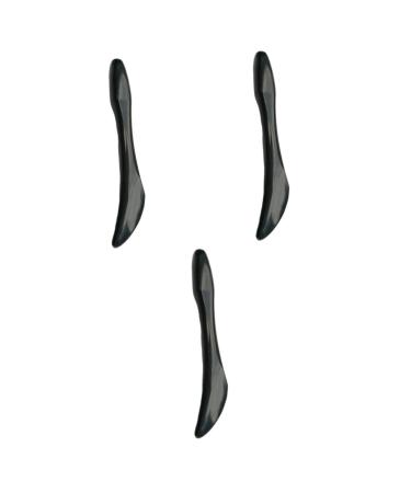 FRCOLOR 3pcs Point Hairpin Clipper Grippers Horns Ribs Stick Rose Quartz Massage Stick Facial Scraping Rods Scraping Massage Stone Stick Scraping Board