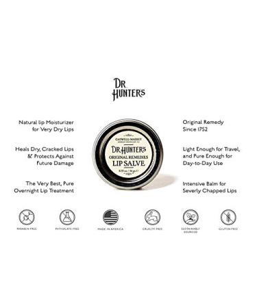 Dr. Hunter s All Natural Lip Salve - Moisturizer for Dry Cracked Lips - 0.55 oz - Shop Internationally - Buy Online on GoSupps.com