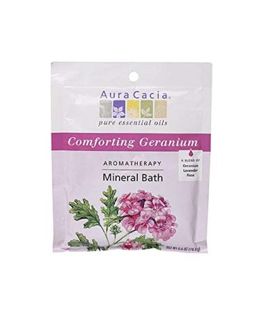 Aura Cacia Aromatherapy Mineral Bath Comforting Geranium 2.5 oz (70.9 g) - Buy Online on GoSupps.com